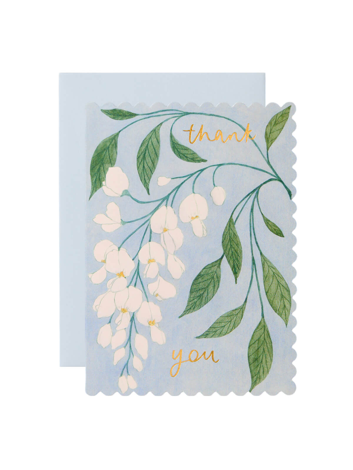 Wanderlust Paper Co wisteria thank you card