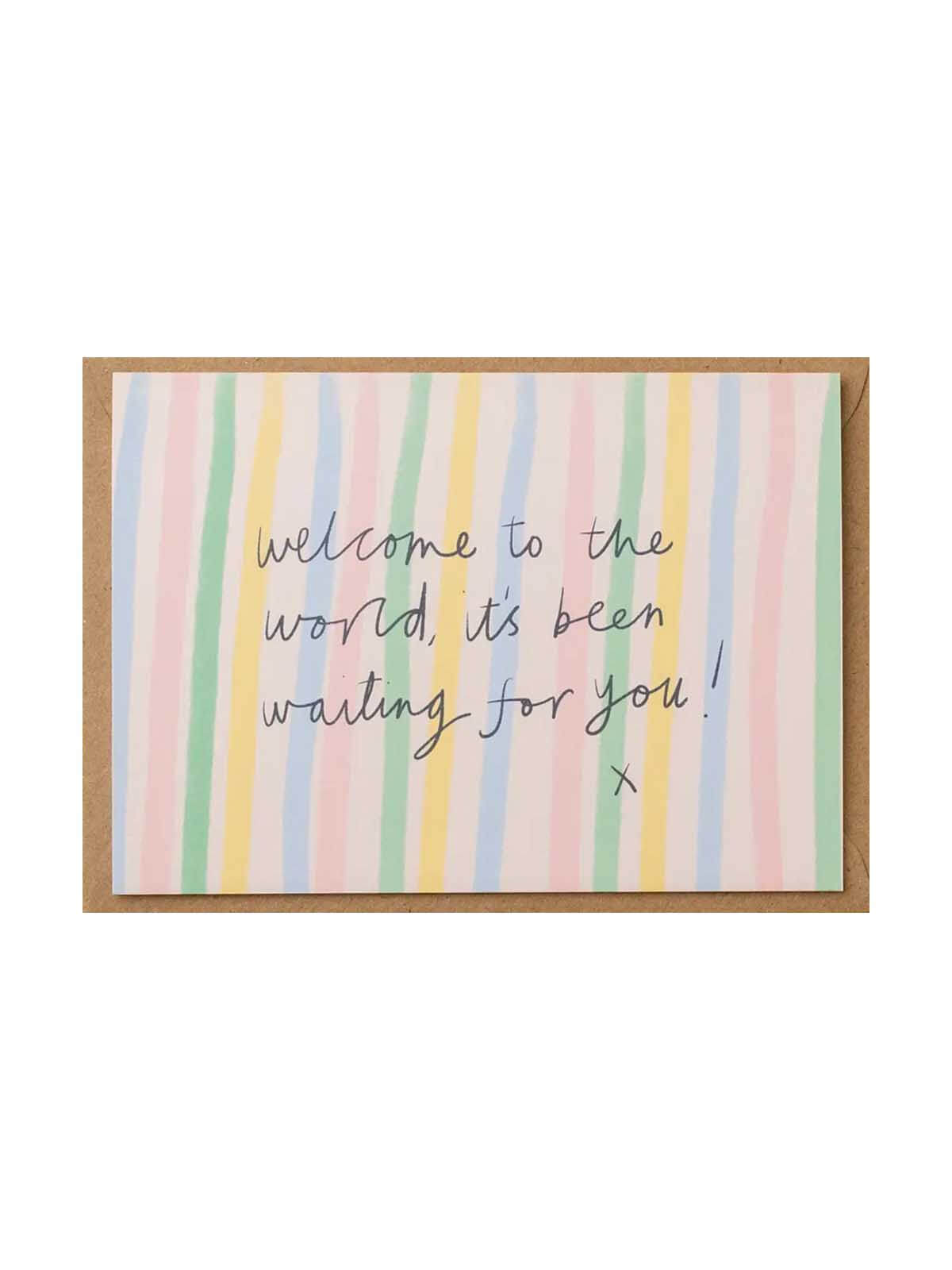 Welcome to the world new baby card