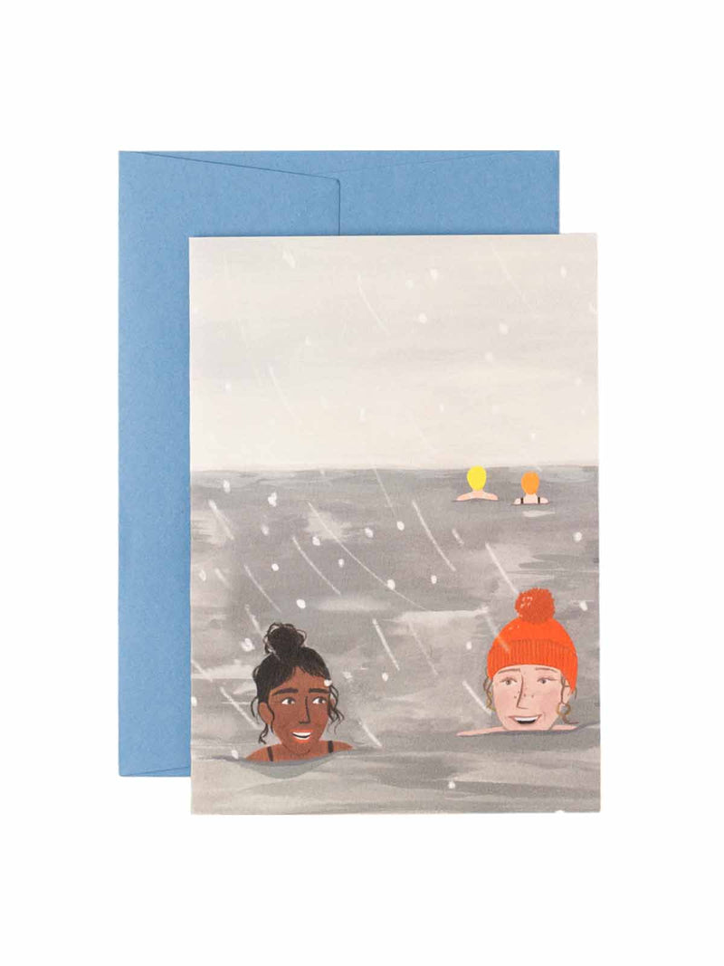 winter swimmers cards