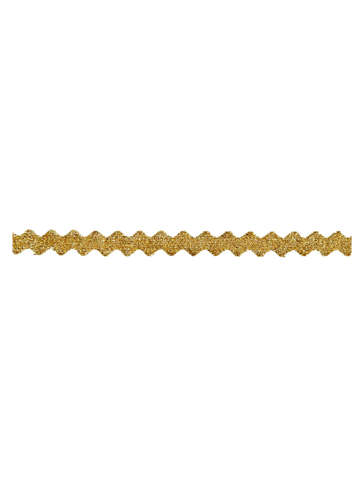 Gold scalloped glitter ribbon