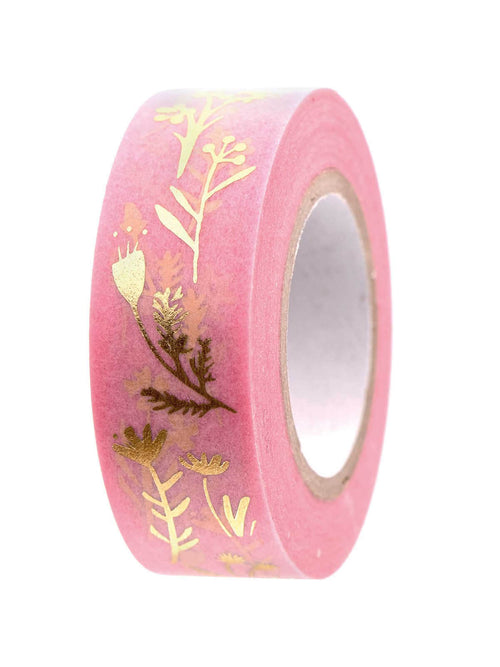 pink floral washi tape