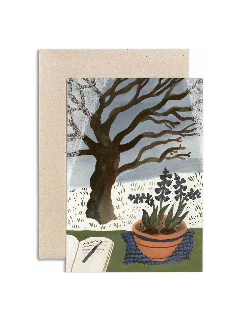 Winter window card