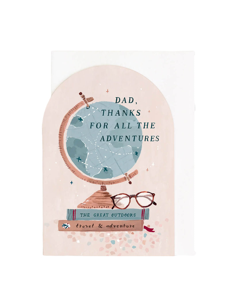 Dad thanks for adventures card