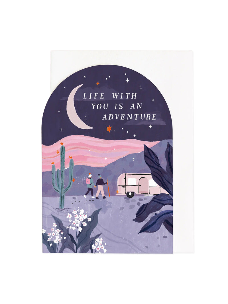 Life with you is an adventure card
