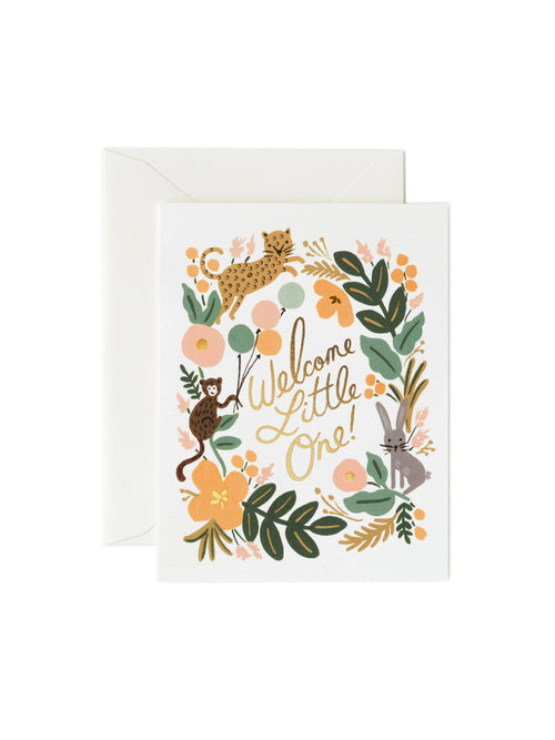 Rifle Paper Co baby menagerie card