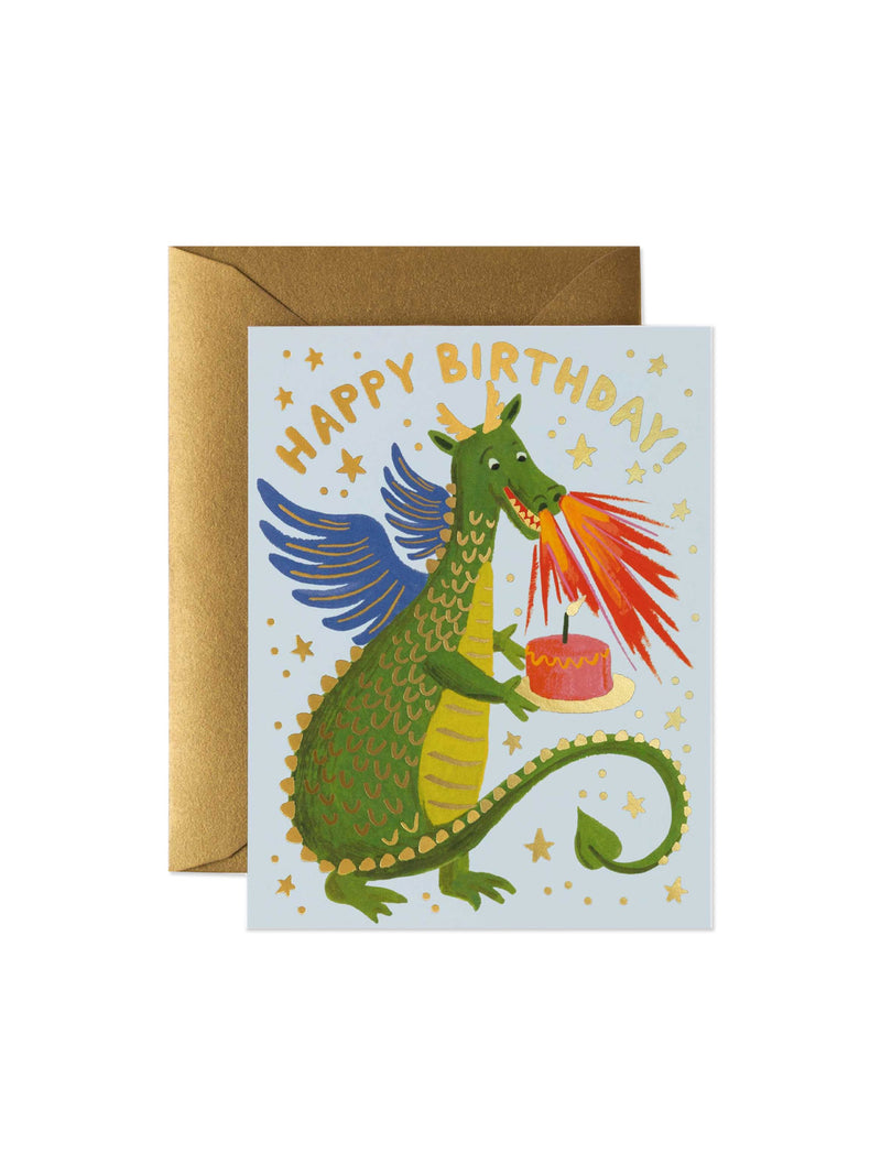Rifle Paper Co dragon birthday card