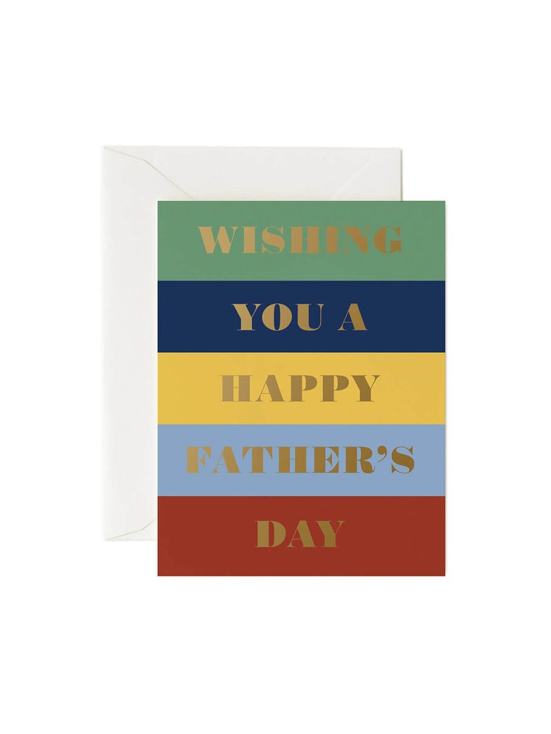 Rifle Paper Co colour block fathers day card
