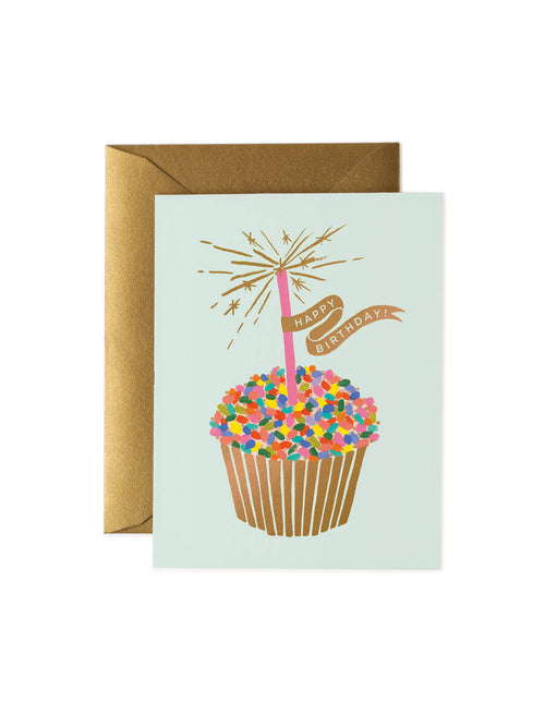 Rifle Paper Co cupcake birthday card