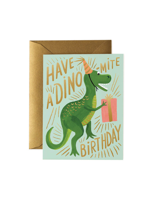 Dinosaur birthday card