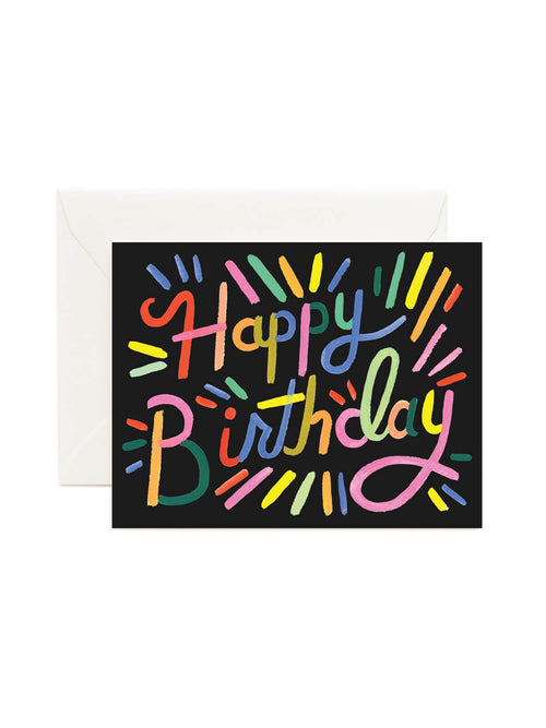 Rifle Paper Co fireworks birthday card