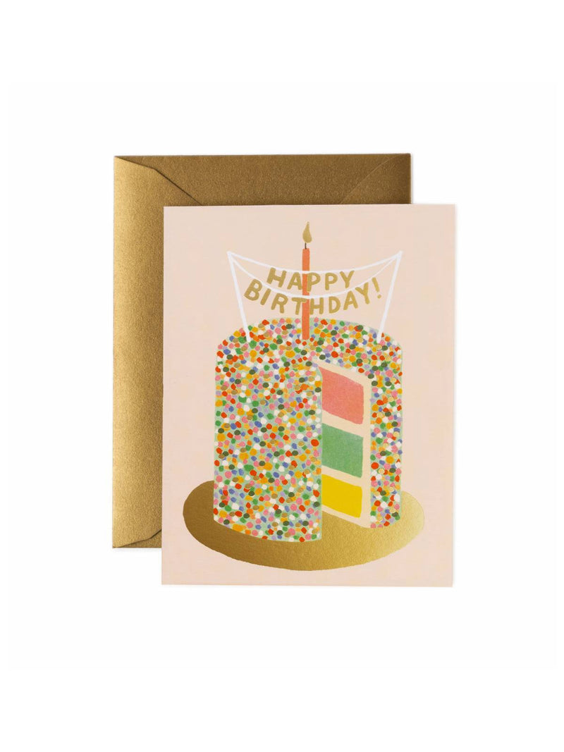Rifle Paper Co layer cake birthday card