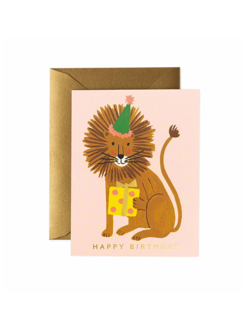 Rifle Paper Co lion birthday card