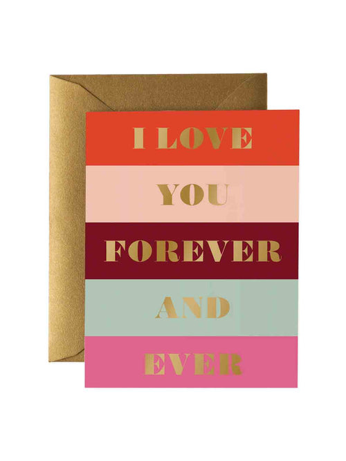 Rifle Paper Co love you forever and ever card
