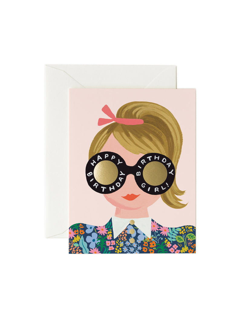 Rifle Paper Co meadow birthday girl card