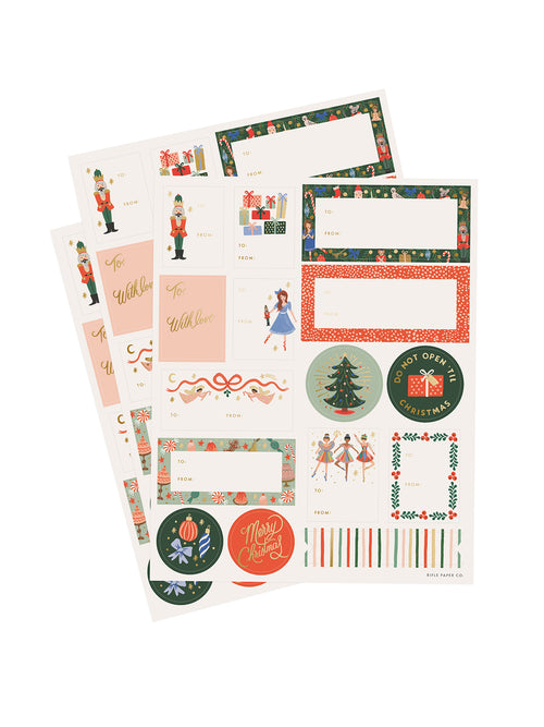 Rifle Paper Co nutcracker stickers