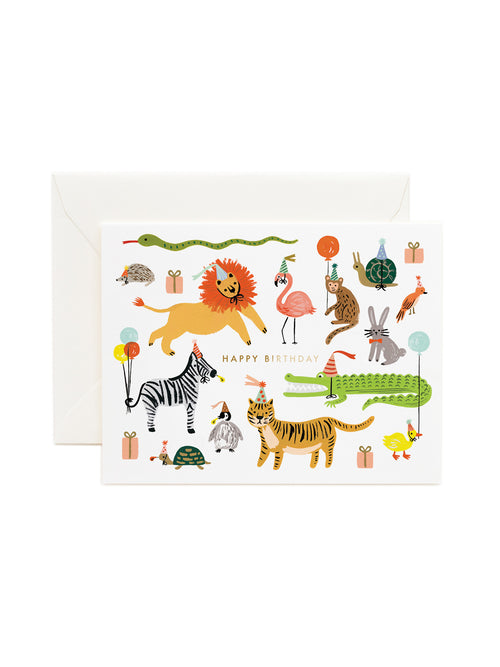 Rifle Paper Co party animals card