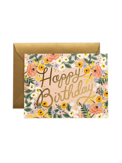 Rifle Paper Co rose birthday card