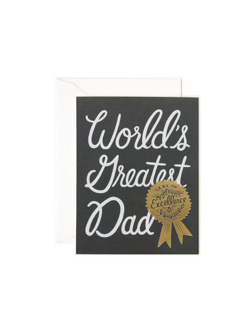 Rifle Paper Co world's greatest dad card