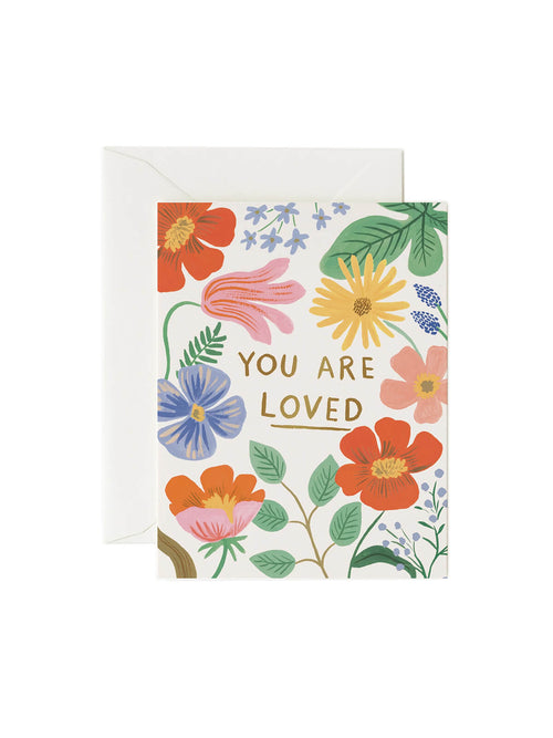 You are loved card Rifle Paper Co