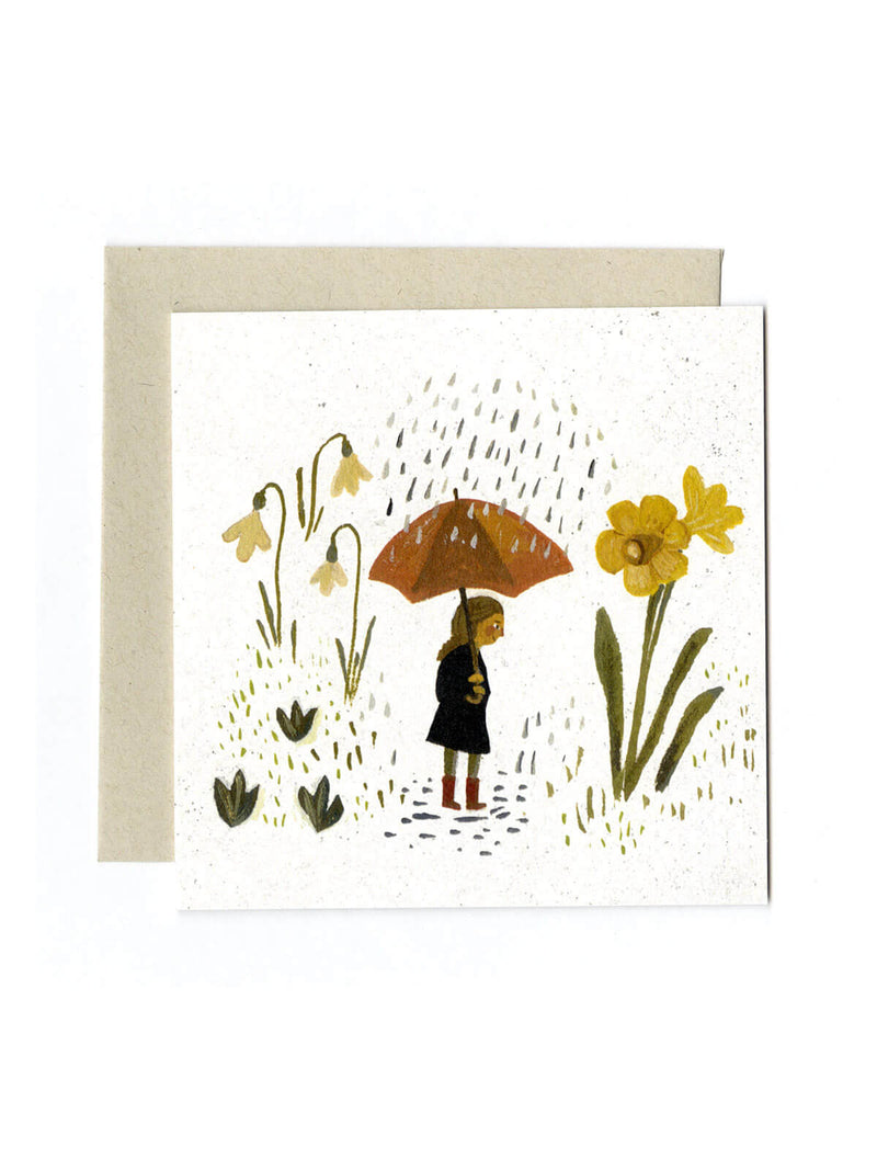 Spring rain card
