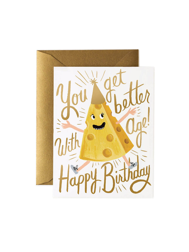 Cheese birthday card Rifle Paper Co