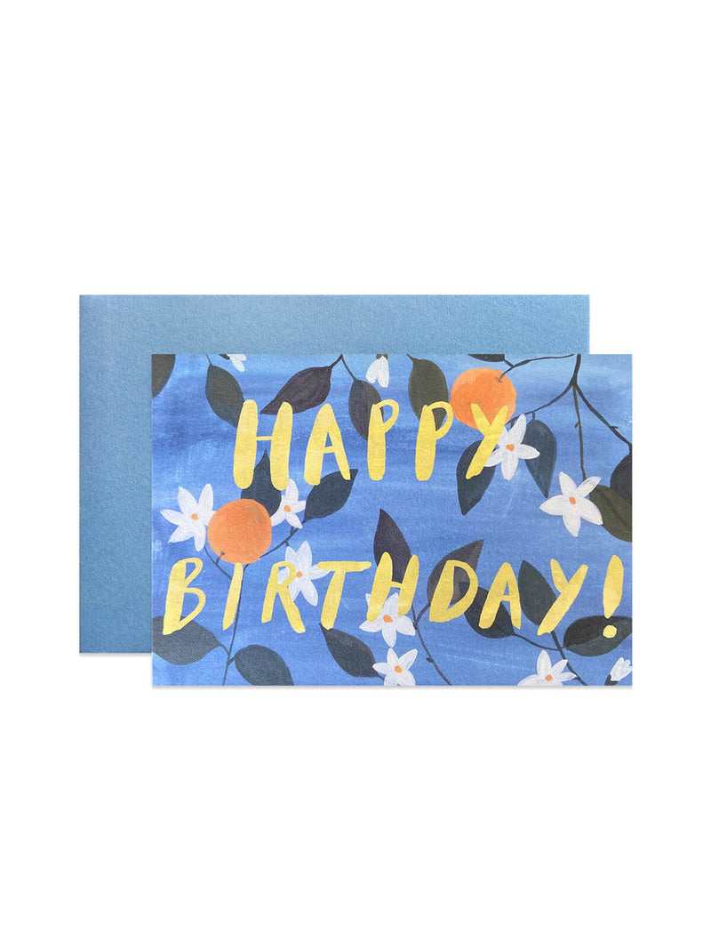 Peggy & Kate orange blossom birthday card