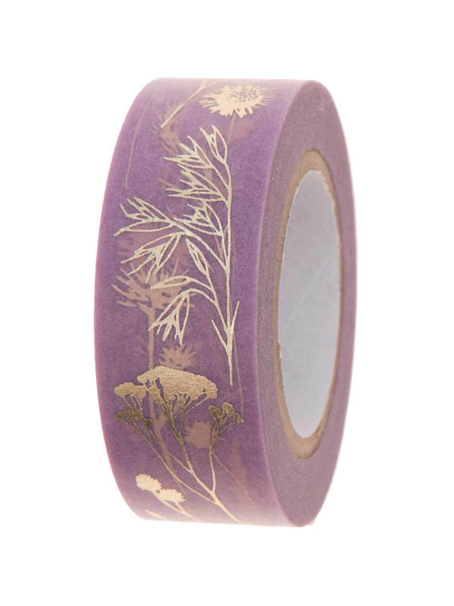 Purple washi tape floral