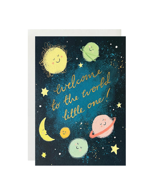 welcome little one universe card